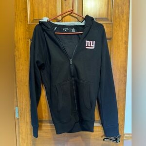Men's New York Giants Antigua Black Full-Zip Hoodie